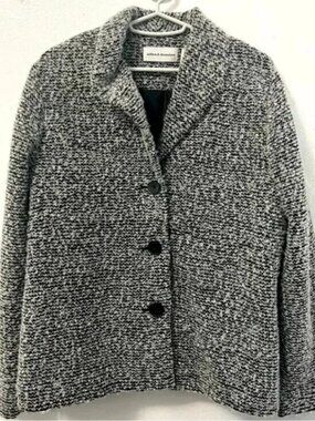 Alfred Dunner Button Up Blazer/Light Coat